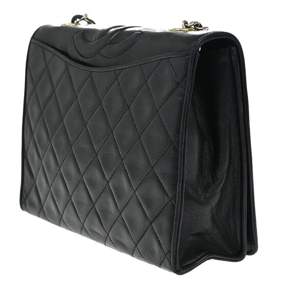 CHANEL CC Matelasse 23 Fll Flap Chain Shoulder Bag Leather Black GHW - Picture 4 of 16